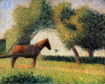 Georges Seurat : Horse and Cart